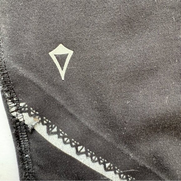 Ivivva Rhythmic Tights Pique Black Reflective Leggings Pants Full Length 10 - Picture 4 of 16